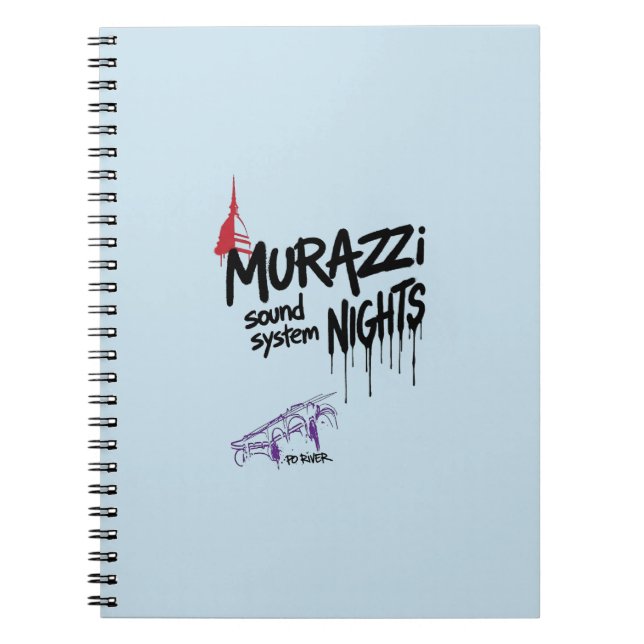 Murazzi Sound System Nätter - Drip Spray Edition Anteckningsbok (Framsidan)