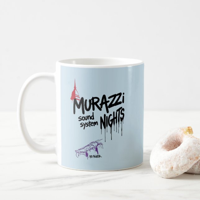Murazzi Sound System Nätter - Drip Spray Edition Kaffemugg (Med munk)