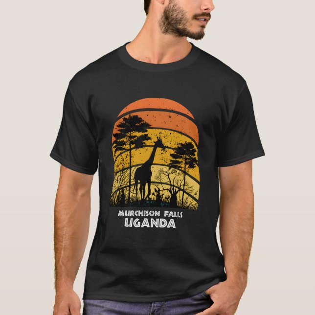 Murchison Falls Uganda Safari National Park Game R T Shirt (Framsida)