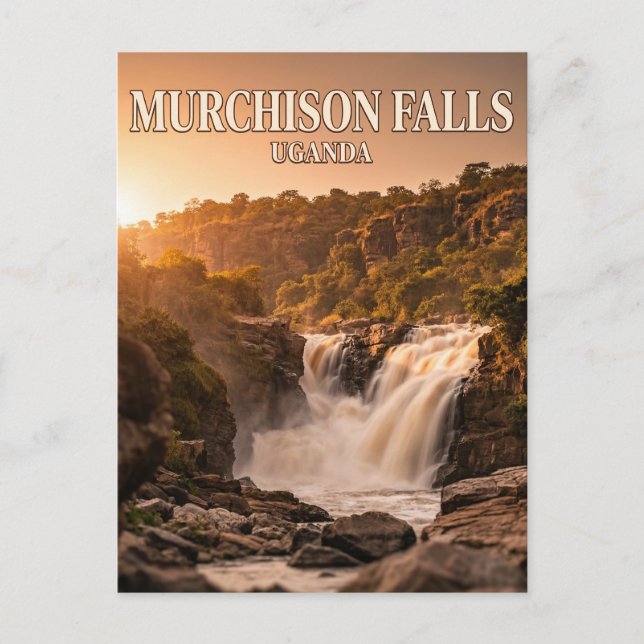 Murchisonfallen, Masindi, västra regionen Vykort (Framsida)