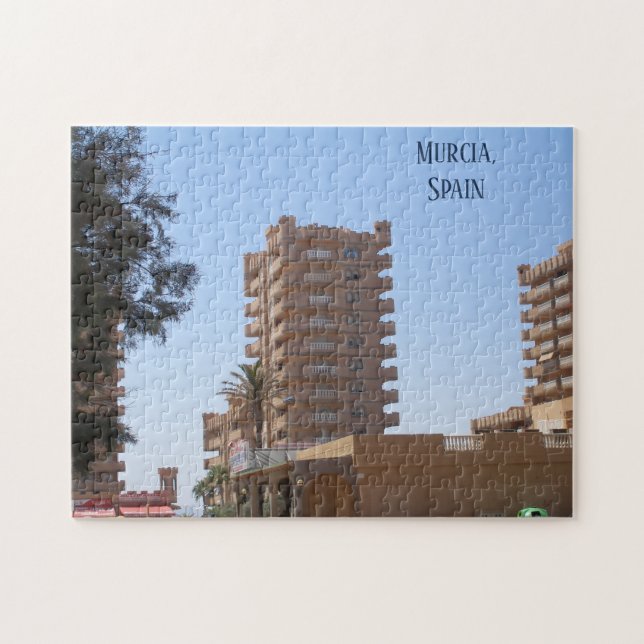 Murcia Spain-foto av spanska byggnad Pussel (Horisontell)