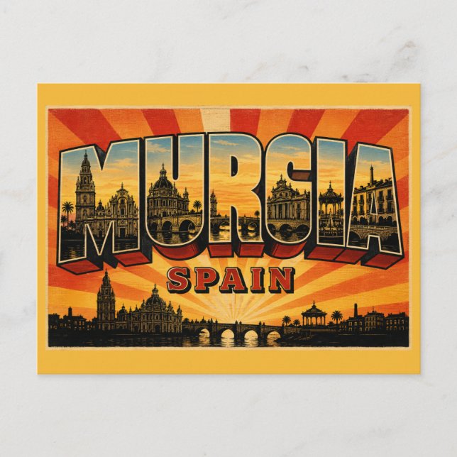 Murcia Spanien Katedral Vykort (Framsida)