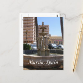 Murcia, Spanien seahorse fontän Vykort