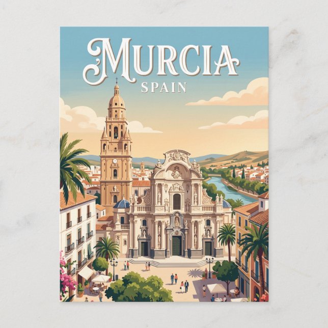 Murcia, Spanien Vykort (Framsida)