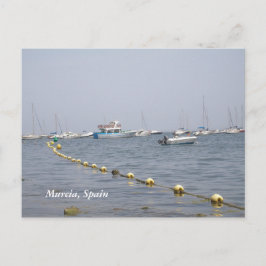 Murcia, spanska båtar i hamnen vykort