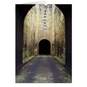 Murder Corridor, Barbican, Alnwick Castle, Northum Hälsningskort