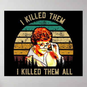 Murder Hon skrev Vintage Poster