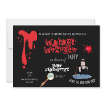 Murder MyFödelsedagsfest Black Elegant