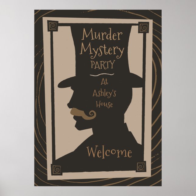 Murder MyParty - Välkommen Poster (Framsidan)