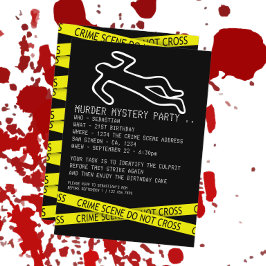 Murder Mystoppi Party Inbjudningar