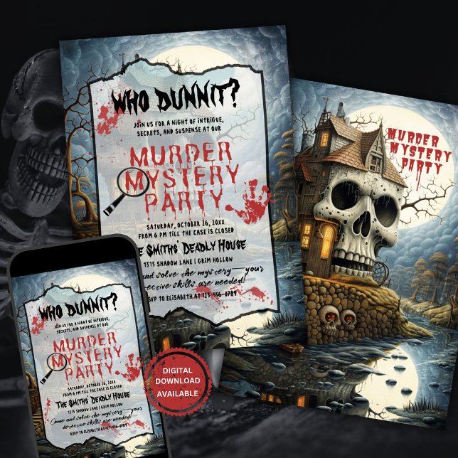 Murder Mystoppi Party Inbjudningar (Skapare uppladdad)