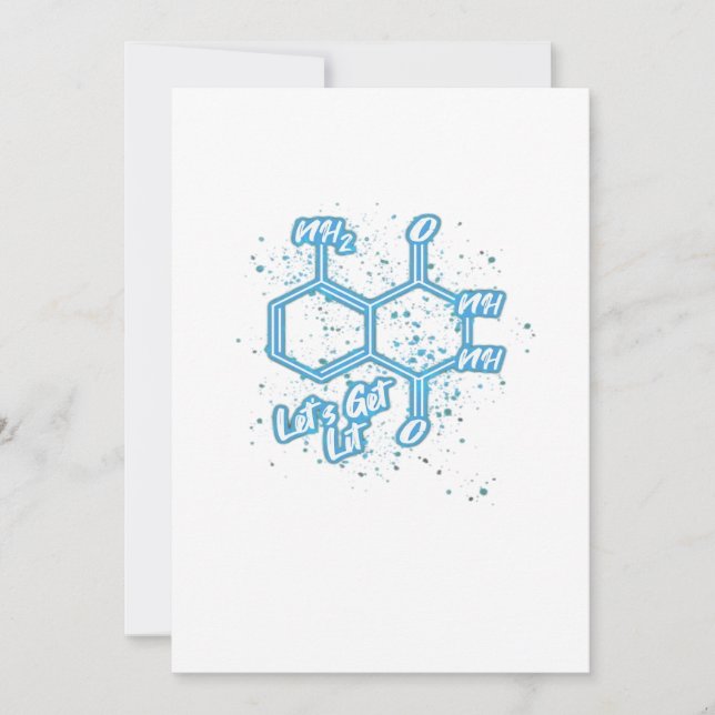 Murderino Crime Älskare Luminol Låt oss Lit Julkort (Framsida)