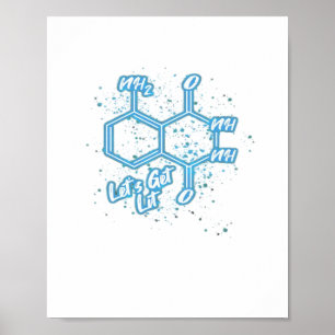Murderino Crime Älskare Luminol Låt oss Lit Poster