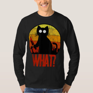 Murderous Black Psycho Cute Cat What Knivar Christ T Shirt