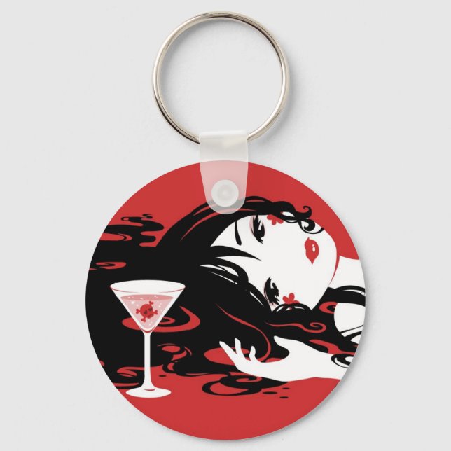 Murderous Martini Keychain Nyckelring (Framsida)