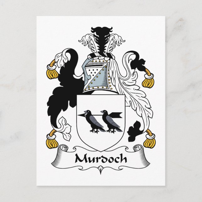 Murdoch Family Crest Vykort (Framsida)