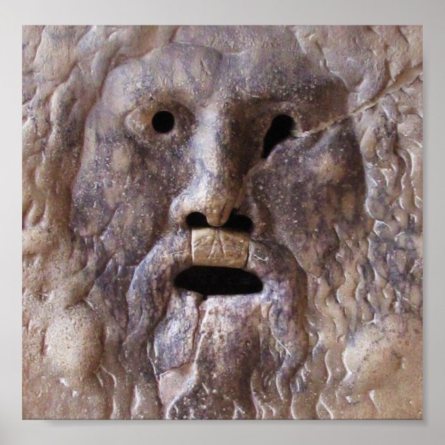 Muren av sanning, Rom, Italien Poster (Framsidan)