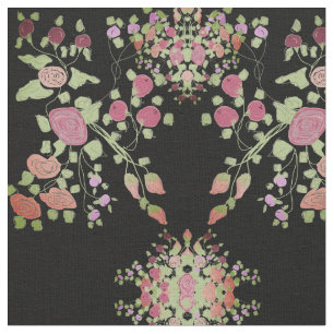 Muren Blommigt- och berrydesign Tyg