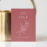 Muren brick Red Olive Bröllop | Fall botaniskt Bordsnummer<br><div class="desc">Ge din bröllopsmottagning fet sofistikering med det här muterade brickröda kortet för bordsnummer, accentuerat av en illustration av oliver gren och förfinad typografi i skript och serif-typsnitt. Den djupa röda bakgrunden tillför värme och rikedom, skapar det vara ett val för perfekten för hösten bröllop, firande som inspirerats av Medelhavsområdet, eller...</div>