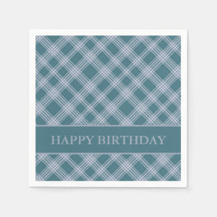 Muren cyan Play Mönster Birthday Napkins Pappersservett