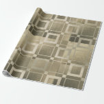 Muren Guld-kvadrater Modern Geometric Glam Party Presentpapper<br><div class="desc">papper radbrytning</div>