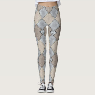 Muren jord Toning Mönster Leggings
