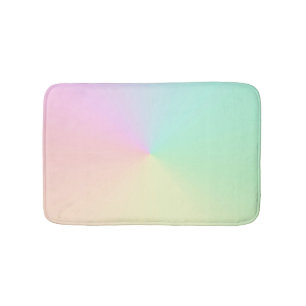 Muren övertoning Ombre Rainbow Pastel Aesthetic Badrumsmatta