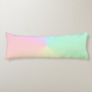 Muren övertoning Ombre Rainbow Pastel Aesthetic Kroppskudde