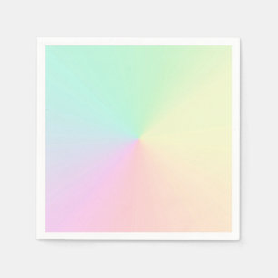 Muren övertoning Ombre Rainbow Pastel Aesthetic Pappersservett