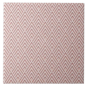 Muren Rosa Art Deco-mönstrad keramik Kakelplatta