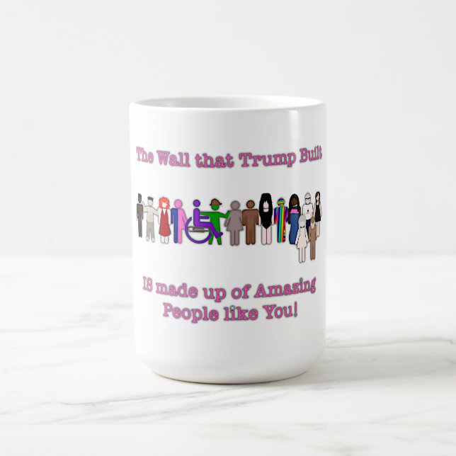 Muren som Trump Byggt Kaffemugg (Center)