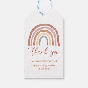 Muren toner Boho Rainbow Tack Classic Round S Presentetikett