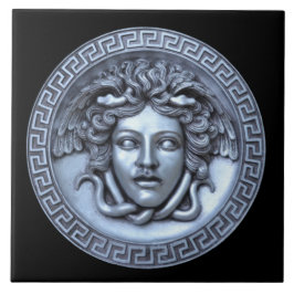 Muren vid silver Medusa Kakelplatta