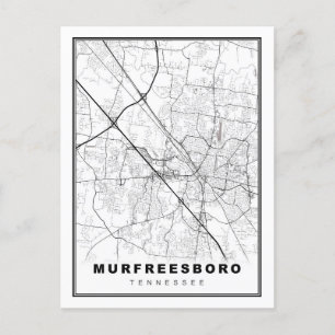 Murfreesboro Karta Vykort