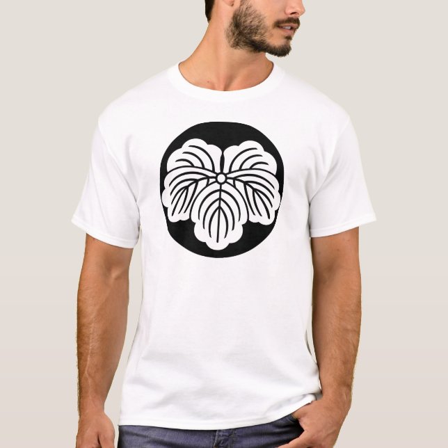 Murgröna blad i riskaka tee shirt (Framsida)