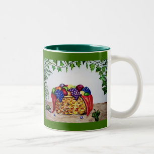 Murgröna- & fruktbasket Två-Tonad mugg