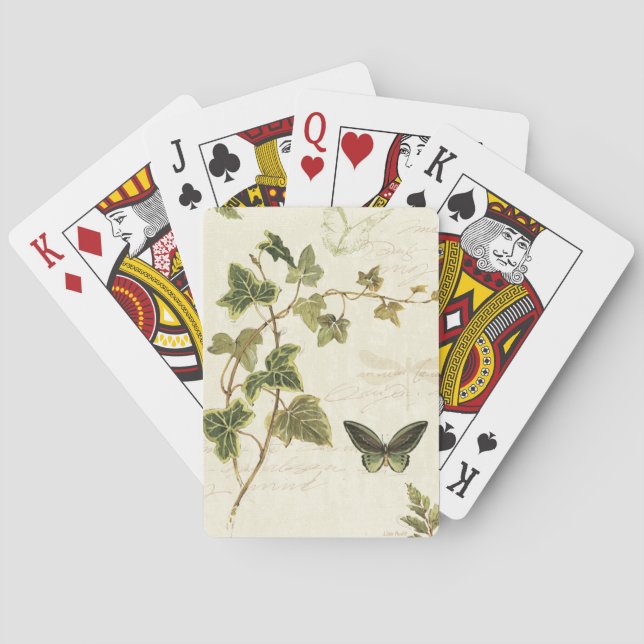 Murgröna och fjärilar spel kort (Baksidan)