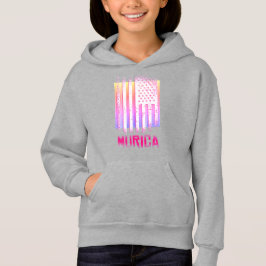 Murica Nationell Amerikansk Flaggdesign T Shirt