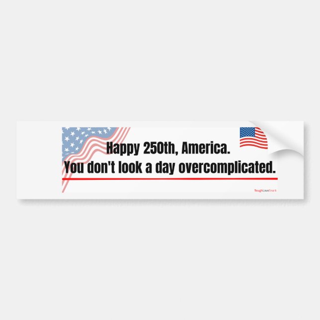'Murica! Roligt Patriotiskt  Bildekal (Framsidan)