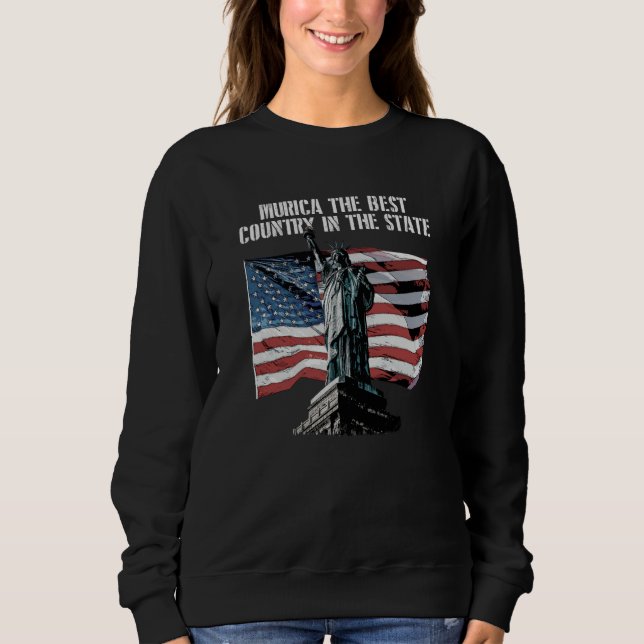 Murica the Best Country American Humor USA 4th of  T Shirt (Framsida)