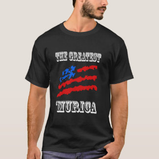 Murica Underbarare arbetsdagen USA flagga America  T Shirt