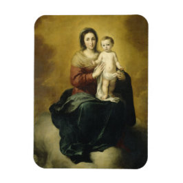 Murillo, Madonna och Child, Religiösa Fine Art Magnet