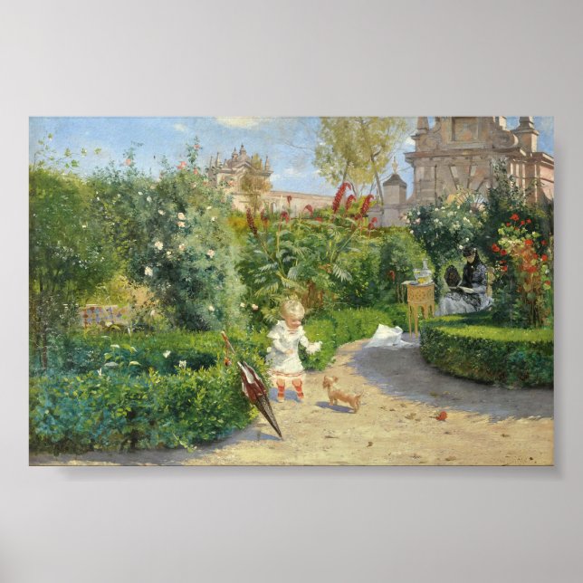 Murillo-trädgårdarna, Sevilla | Hugo Birger Poster (Framsidan)