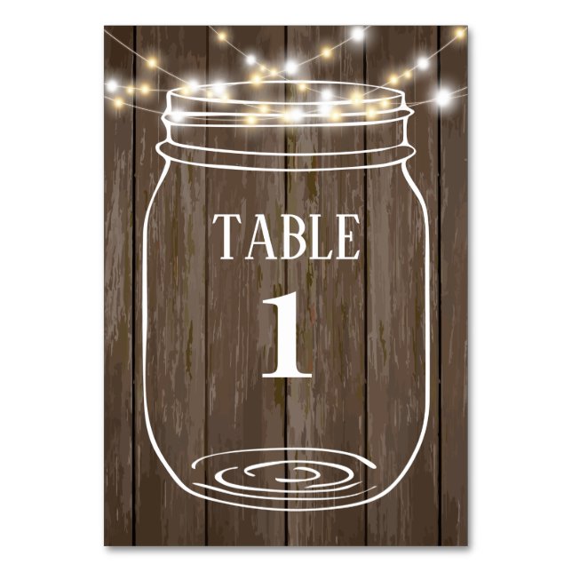 murkla, rustik, bordskort (Framsidan)