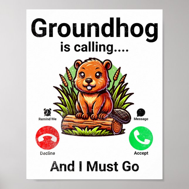 Murmeldagen kallar och jag måste gå Murmeldagen  Poster (Framsidan)