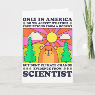Murmeldags endast Amerika Acceptera Gnagare Väder  Kort