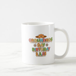 Murmeldags födelsedags pojke flicka män kvinnor re kaffemugg