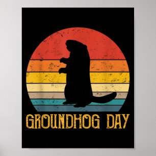 Murmeldags Murmeldjur Roligt Gnagare Djurälskare Poster