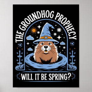Murmeldags-pun Meteorologi Sarcasm Roliga Kvinnor Poster