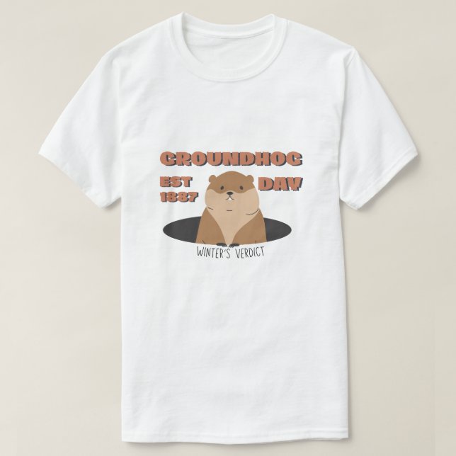 Murmeldags T-Shirt | Retro EST 1887 (Design framsida)